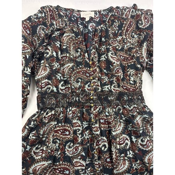 Cleobella Corrine Midi Dress in Avalon Block Print Sz L - Picture 6 of 11